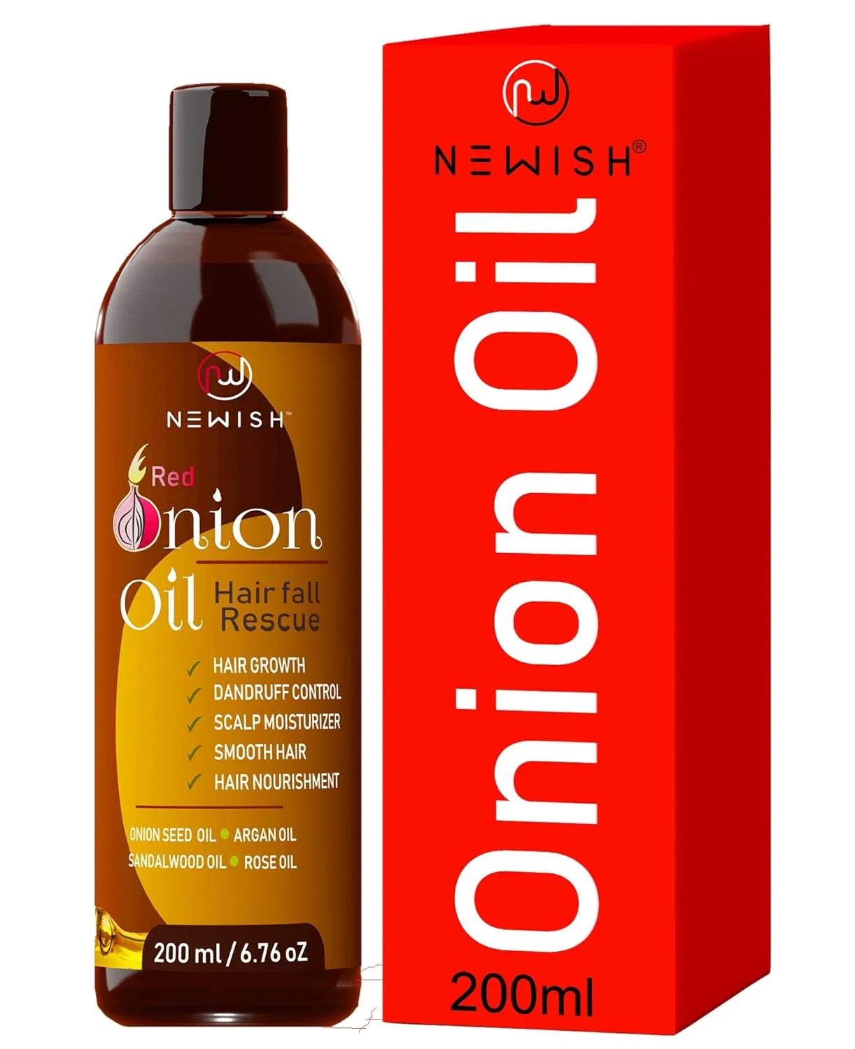 Масло для роста волос с красным луком «Red Onion Oil» от Newish Newish
