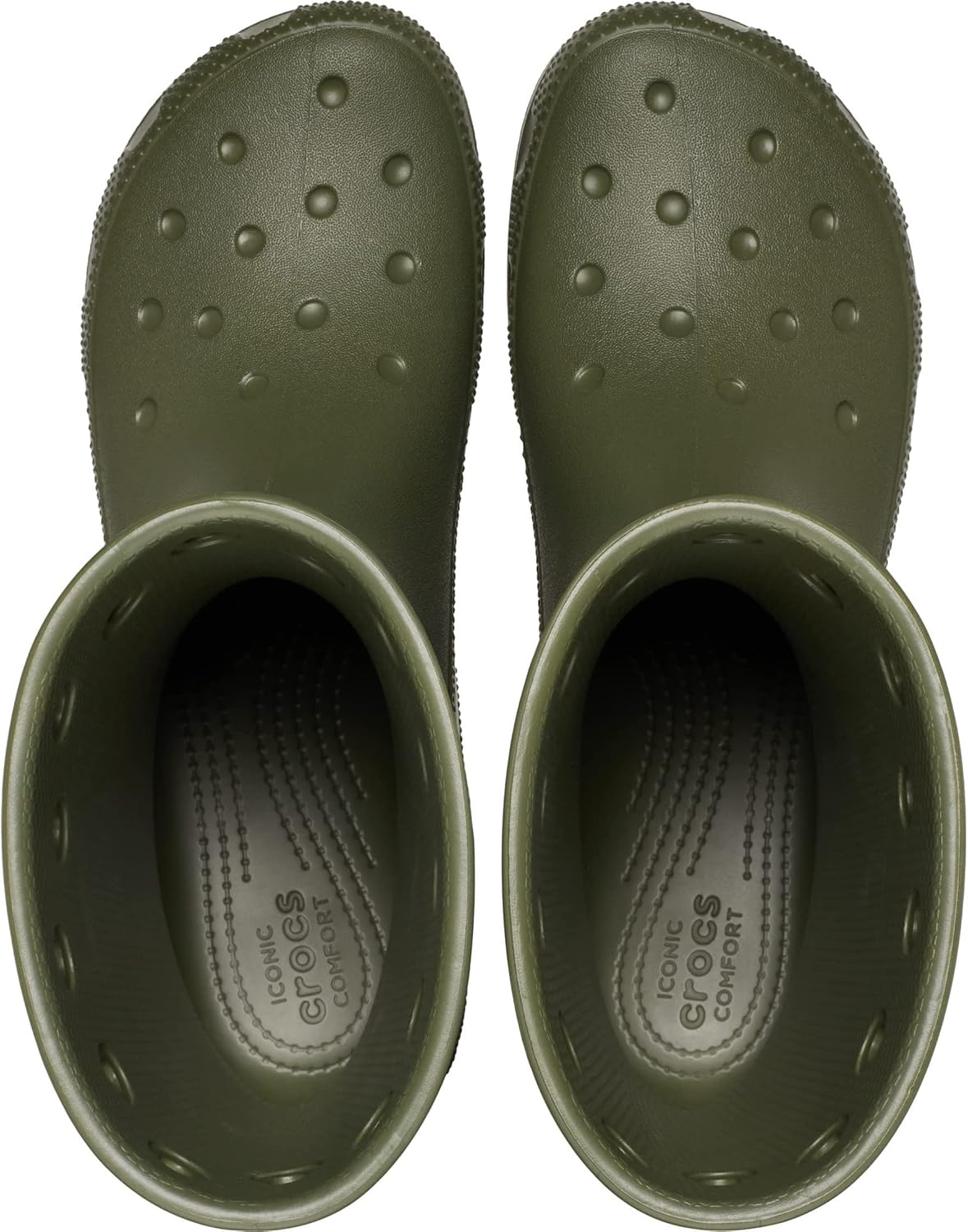 Унисекс резиновые сапоги Crocs Classic, зеленый — фото 4