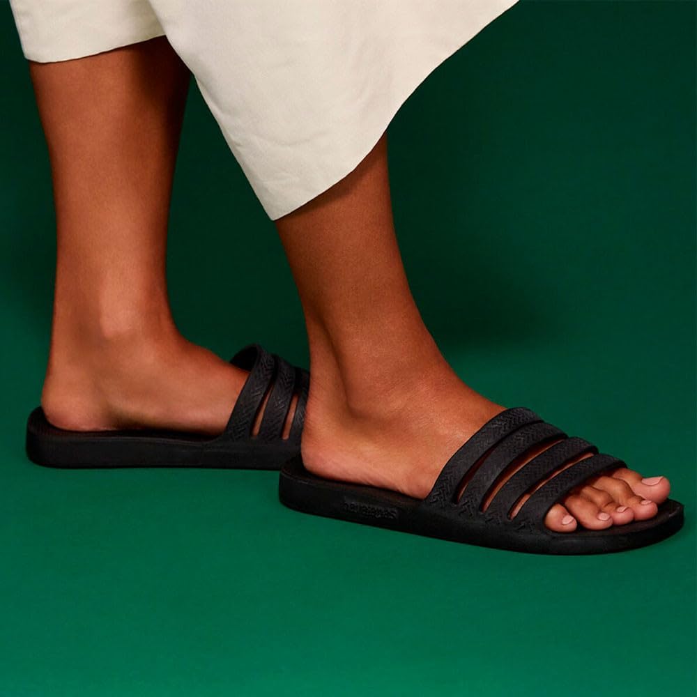 Мужские классические вьетнамки Havaianas, черный — фото 3