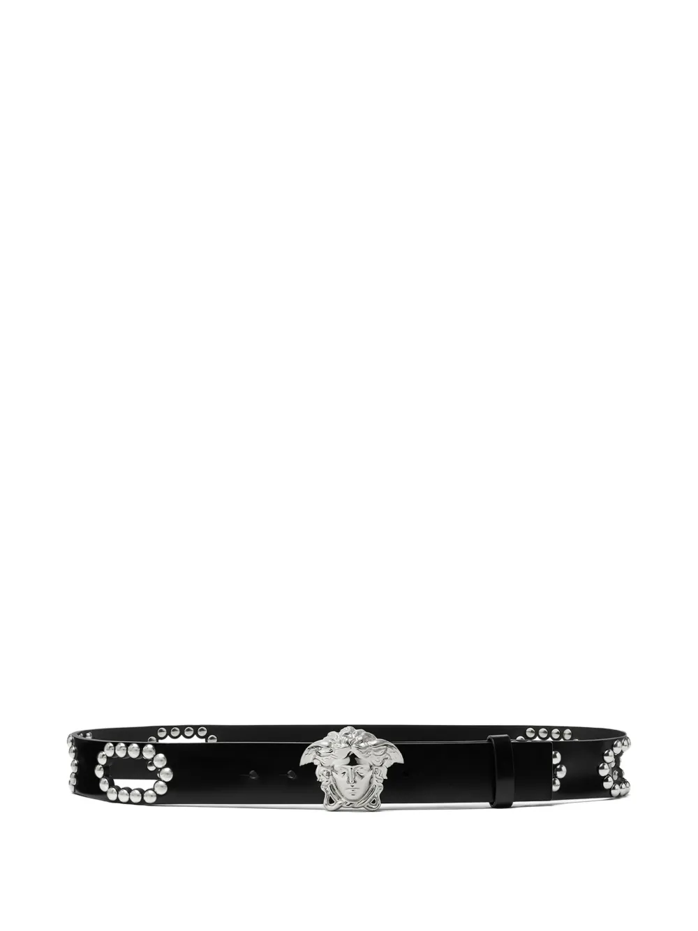 

Пояс La Medusa с заклепками VERSACE, черный