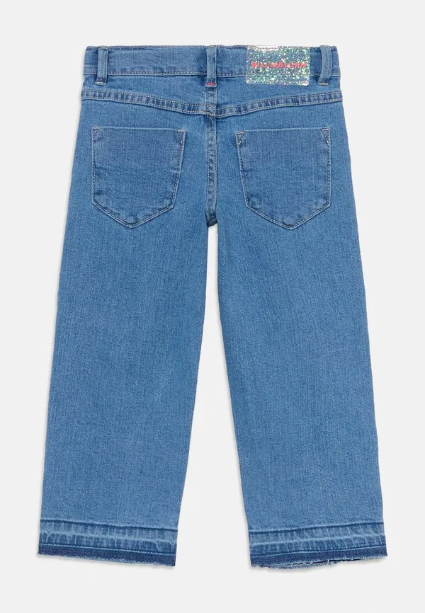 Эксклюзивные детские брюки-единороги, джинсы прямого кроя Billieblush, Denim Blue — фото 2