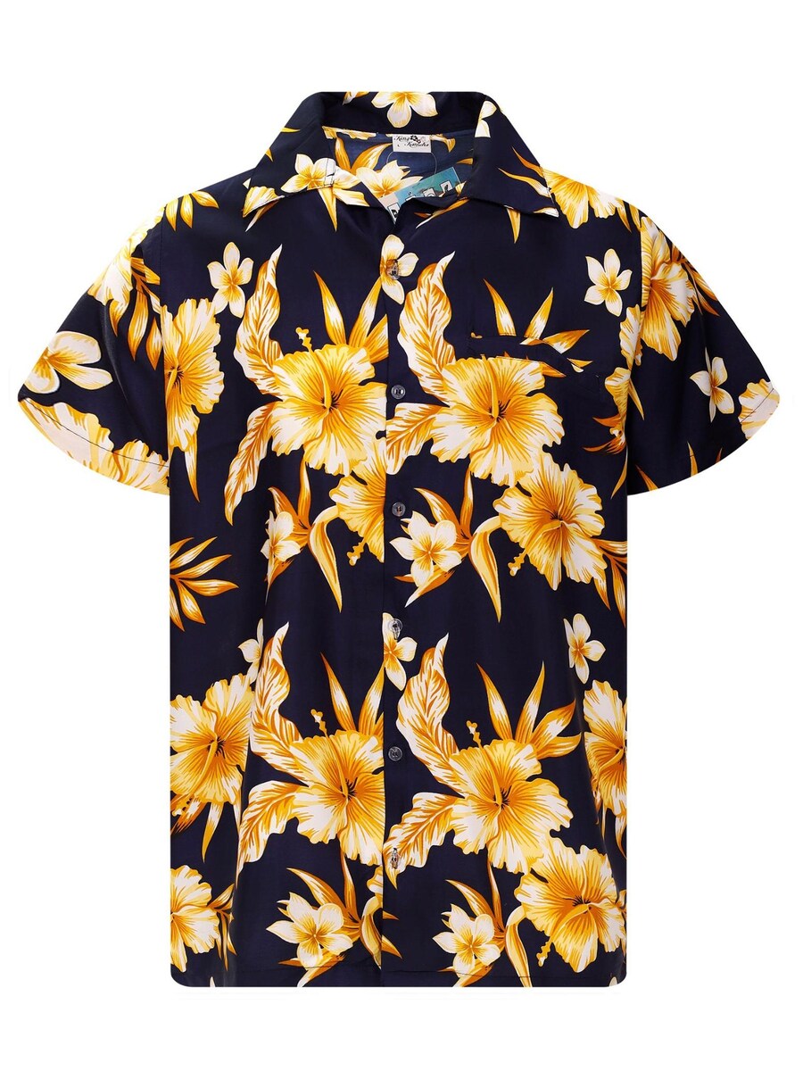 

Рубашка King Kameha Mono Flowers, желтый