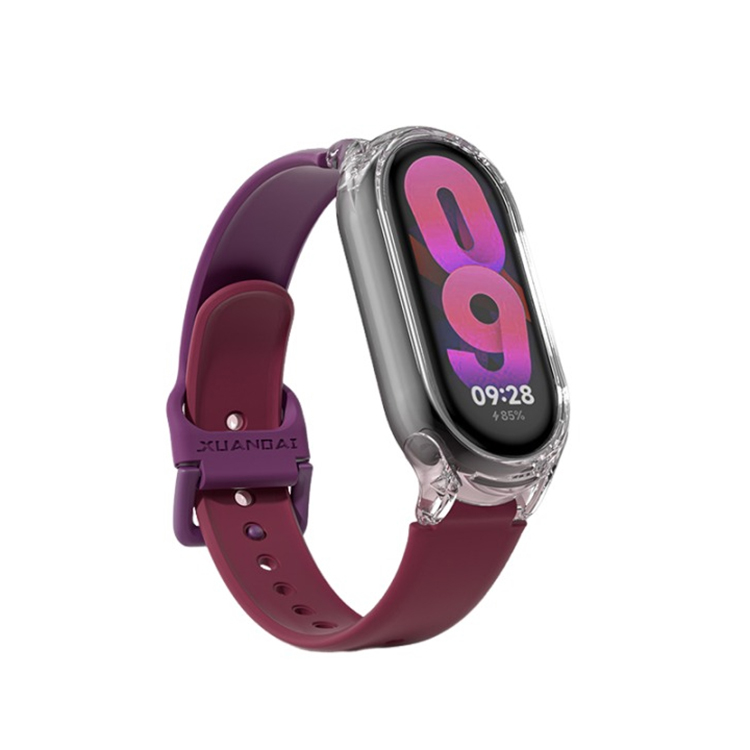 

IBOANN Часы Strap Xiaomi Compatibility Silicone Material, Dark Plum Sauce & Burgundy[2 Pack Manual Color Matching]