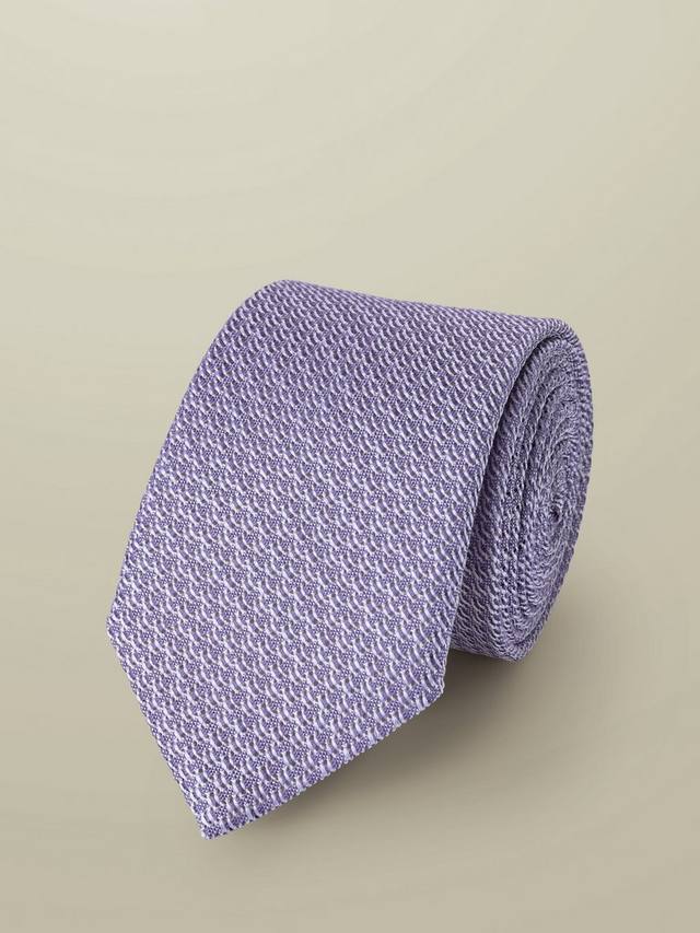 

Текстурированный шелковый галстук Charles Tyrwhitt, Lilac Purple