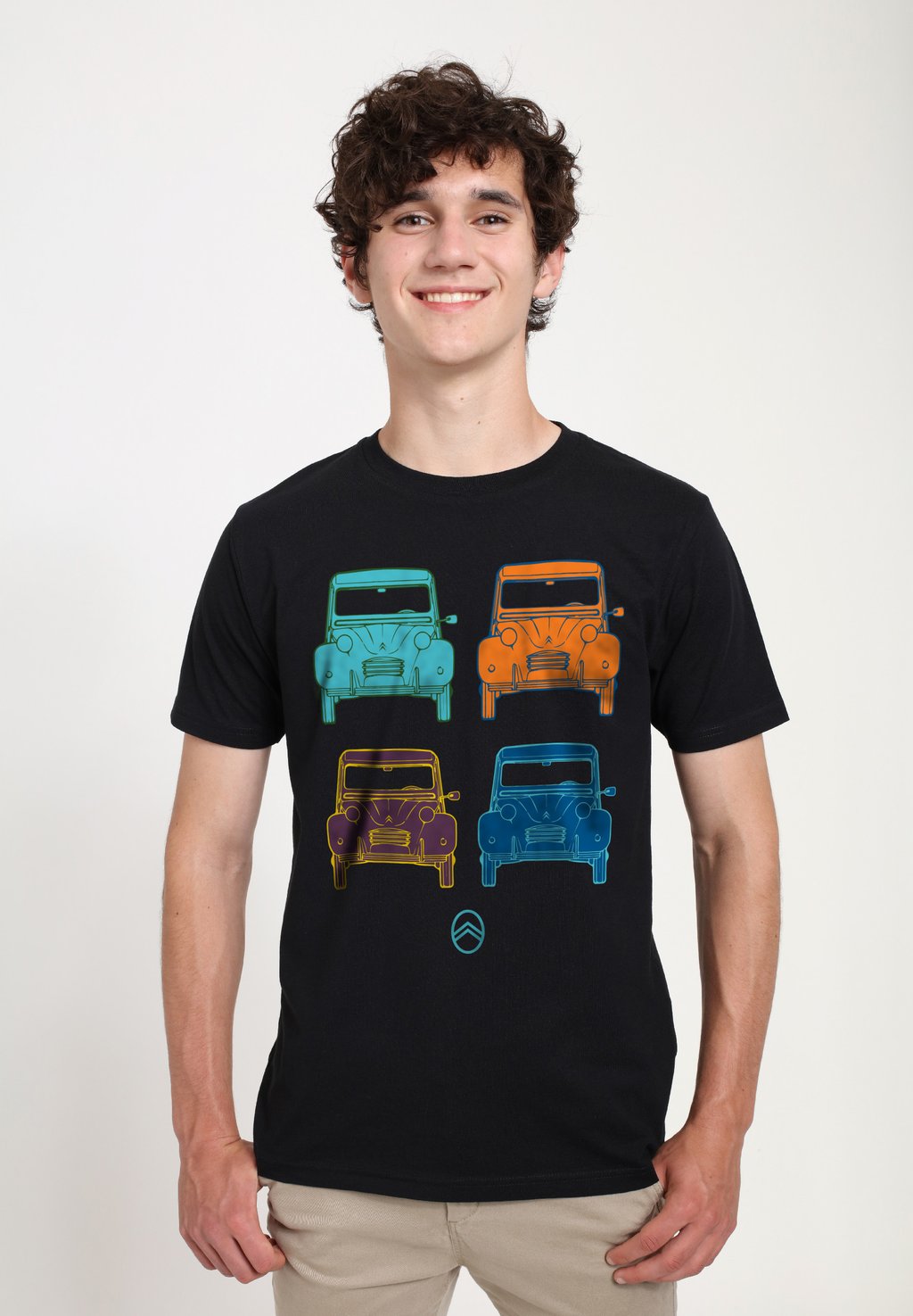 

Футболка с принтом CITROEN CV POP ART STYLE Henry Tiger, черный