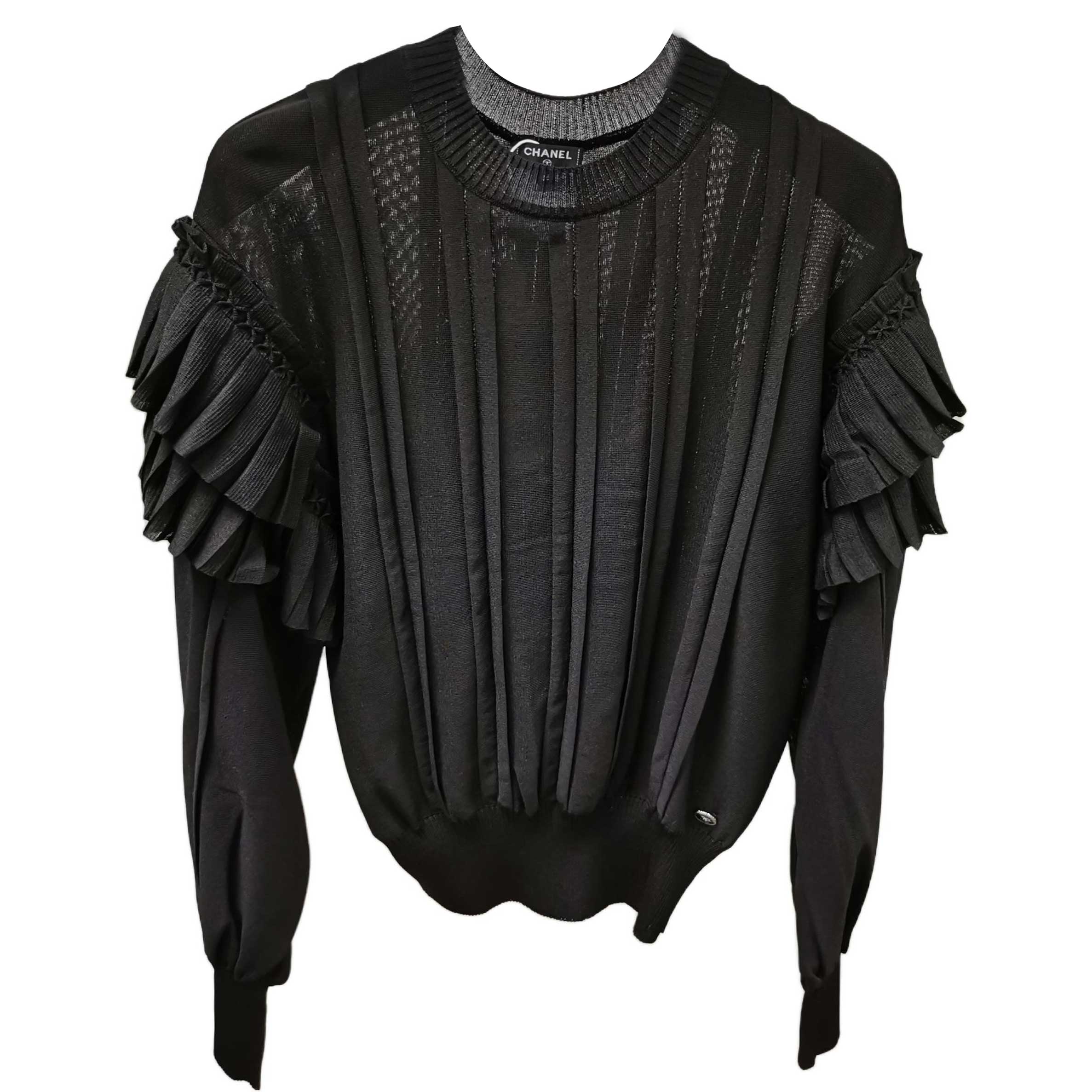 

CHANEL Джемпер женский черный