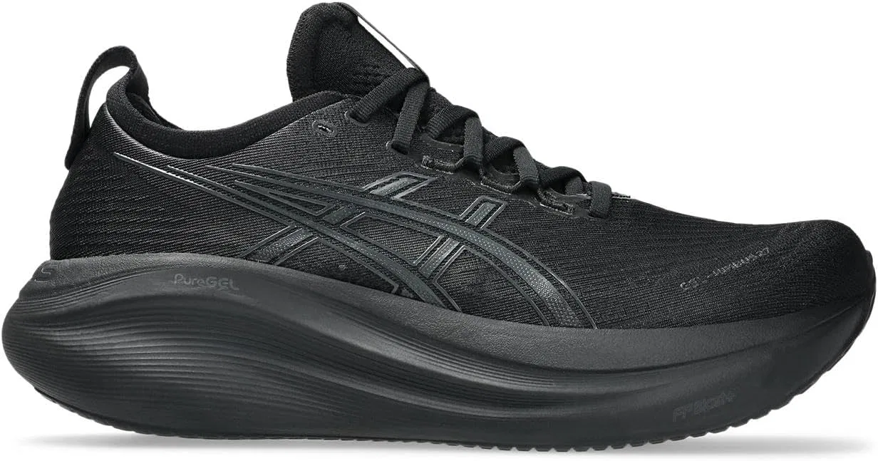 Мужские беговые кроссовки ASICS Gel-Nimbus 27, Black White — фото 3