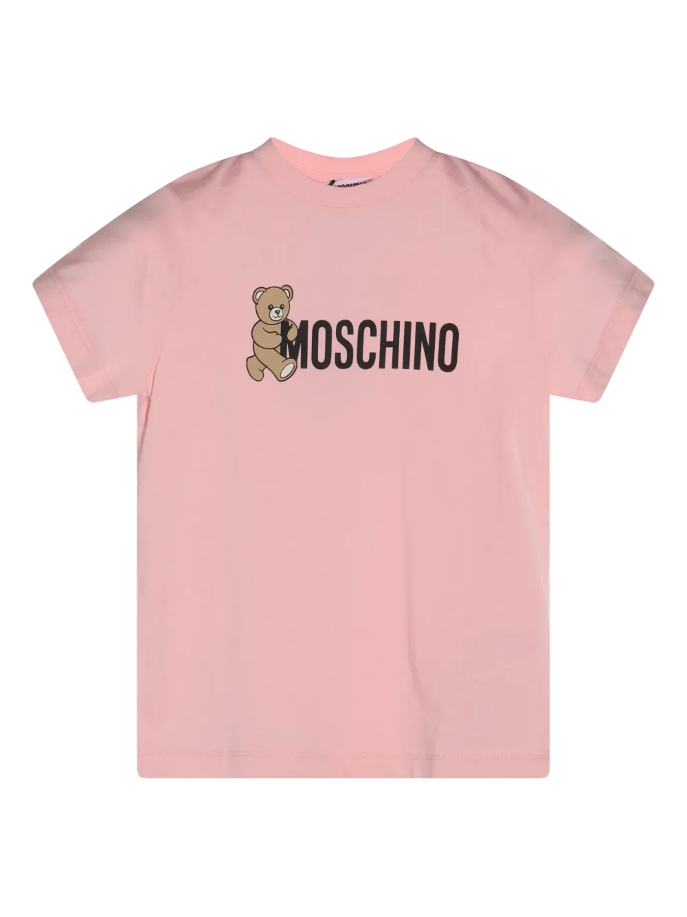 

Футболка с принтом Moschino Kids, розовый