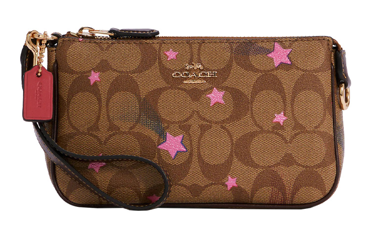 

Нолита Канвас Кожаная Сумочка, Плечевая Сумка, Запястная Сумка, Клатч Трампетс Женская Хаки COACH