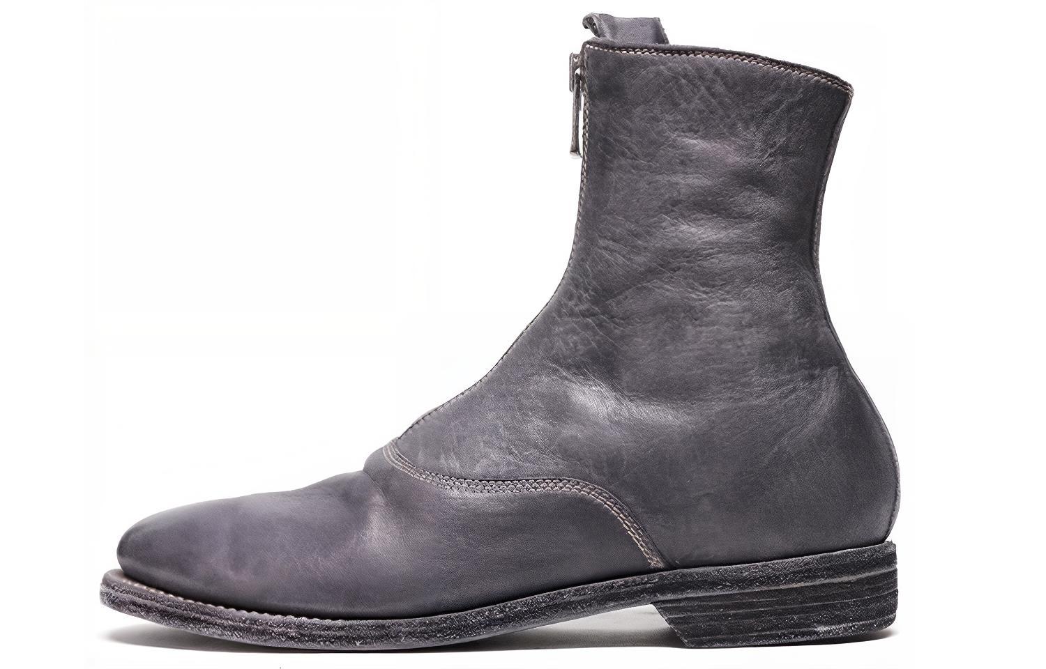 Ботильоны женские серые GUIDI, Original Shoe Box Included