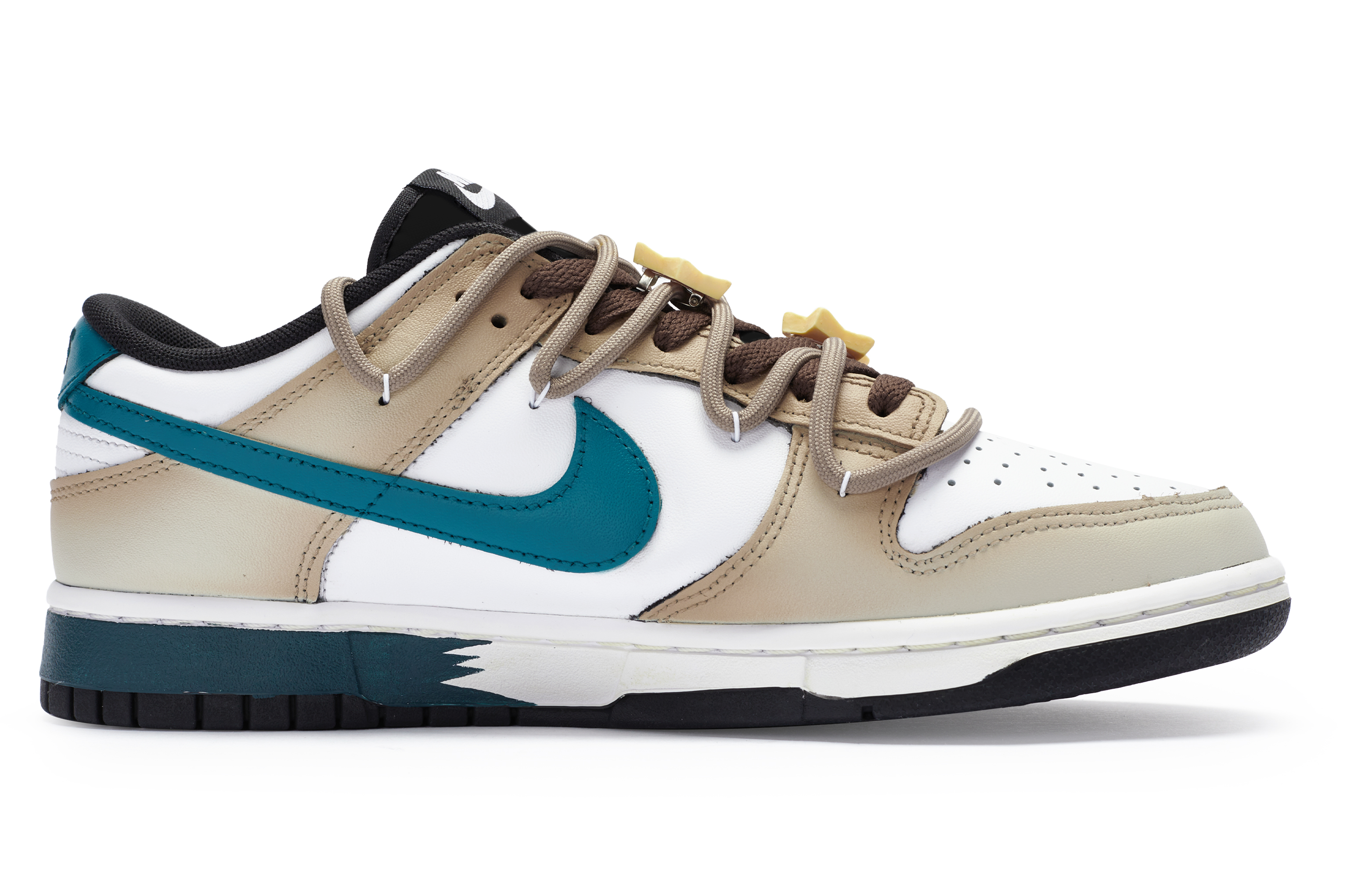 

Кроссовки Nike Dunk Skateboard Shoes Women's Low-Top Brown White/Blue