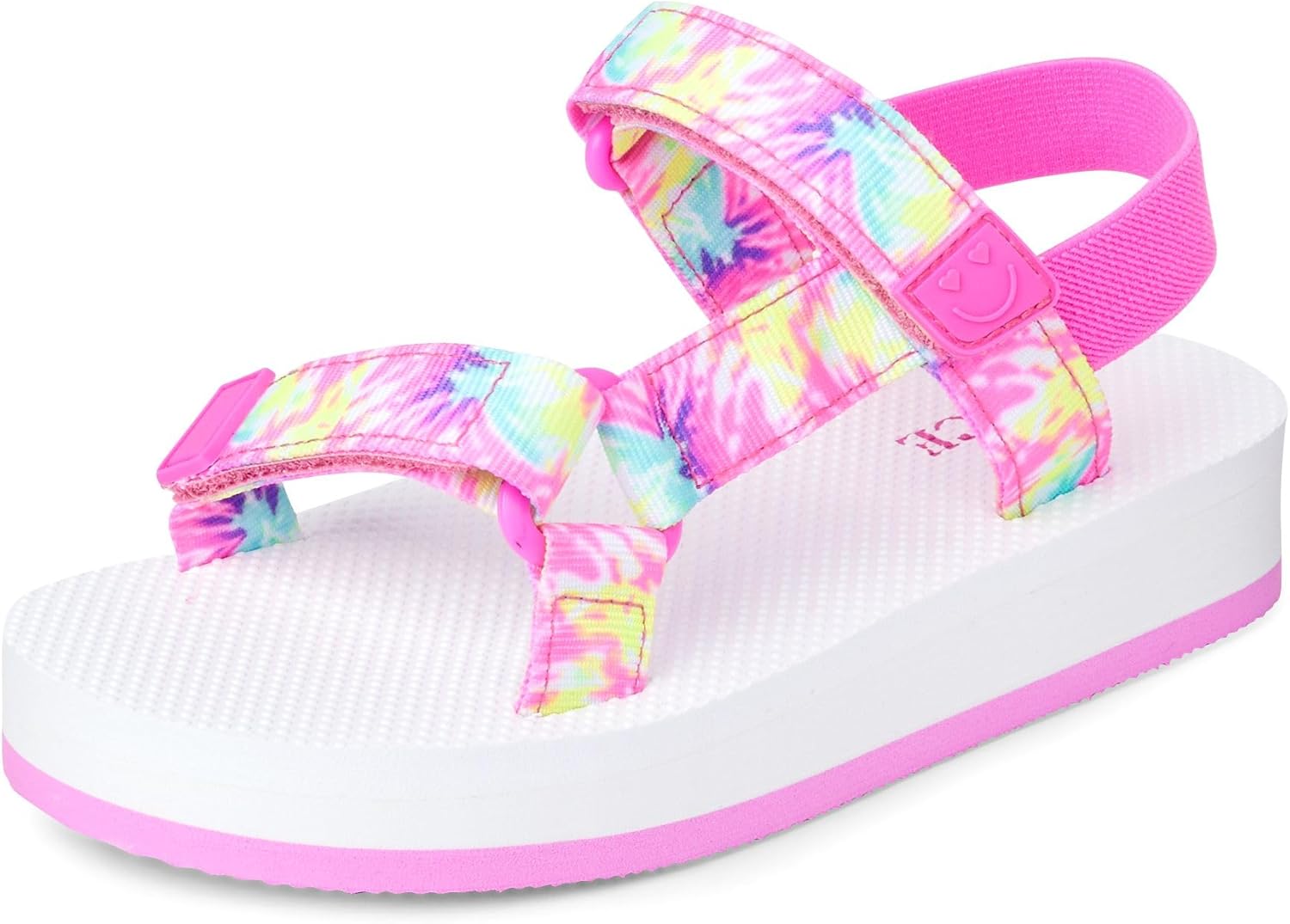 

Детские спортивные сандалии для девочек The Children's Place с регулируемыми ремешками, розовый