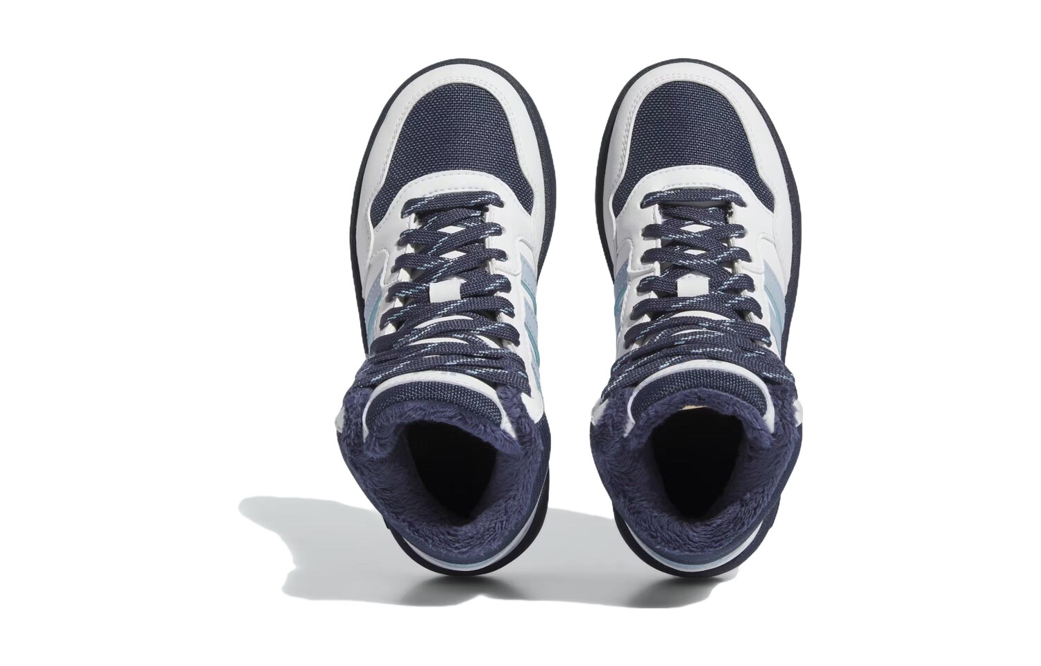 Кроссовки adidas Hoops 3.0 Kids Skateboarding Shoes Kids High-top Blue, темно-синий — фото 3