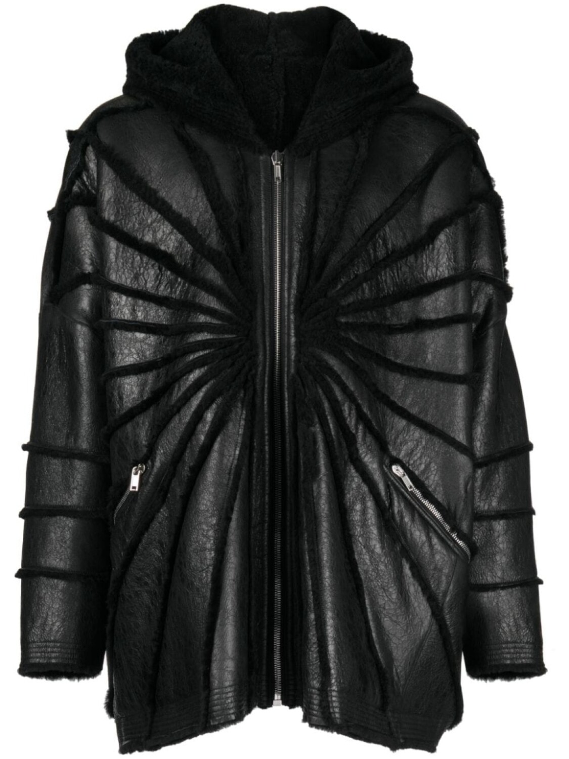 

Rick Owens куртка Jumbo с капюшоном и меховой отделкой, черный