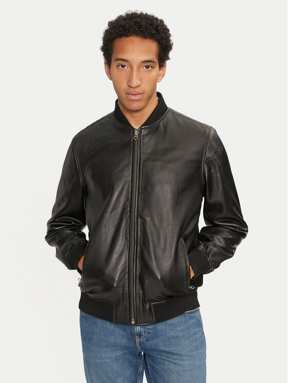 

Кожаная куртка обычного кроя Torno PM402986 Pepe Jeans, черный