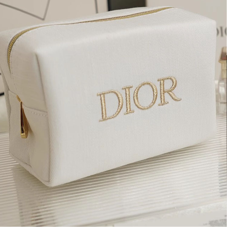 Премиум косметичка женская сумка для хранения косметики DIOR, белый — фото 4