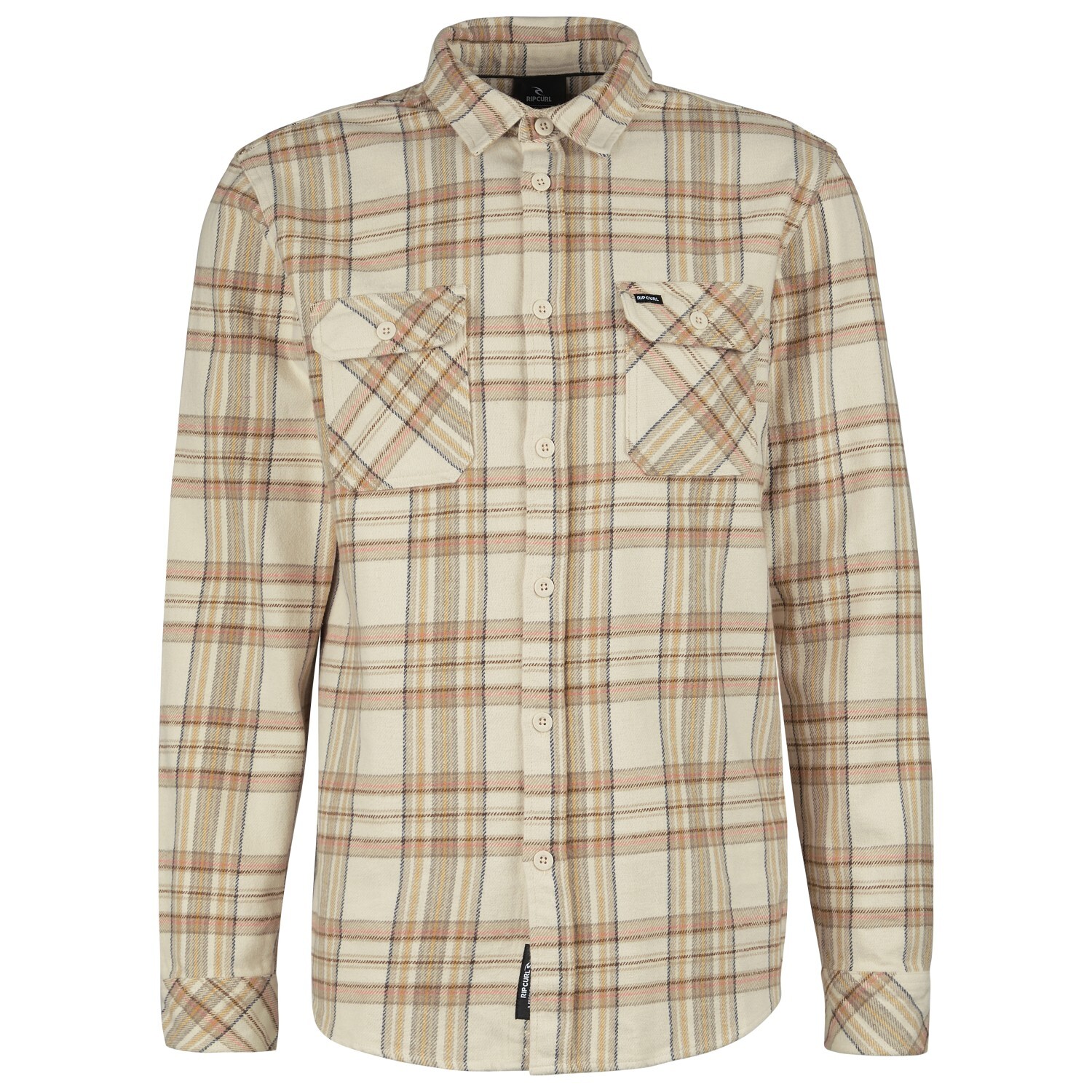 

Рубашка Rip Curl Griffin Flannel Shirt, цвет Bone, Серый, Рубашка Rip Curl Griffin Flannel Shirt, цвет Bone