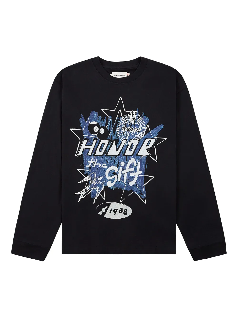 

Лонгслив в стиле поп-арт Honor The Gift, черный