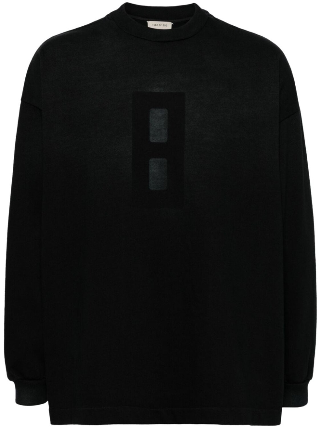 

Fear Of God Airbrush 8 long-sleeve cotton T-shirt, черный