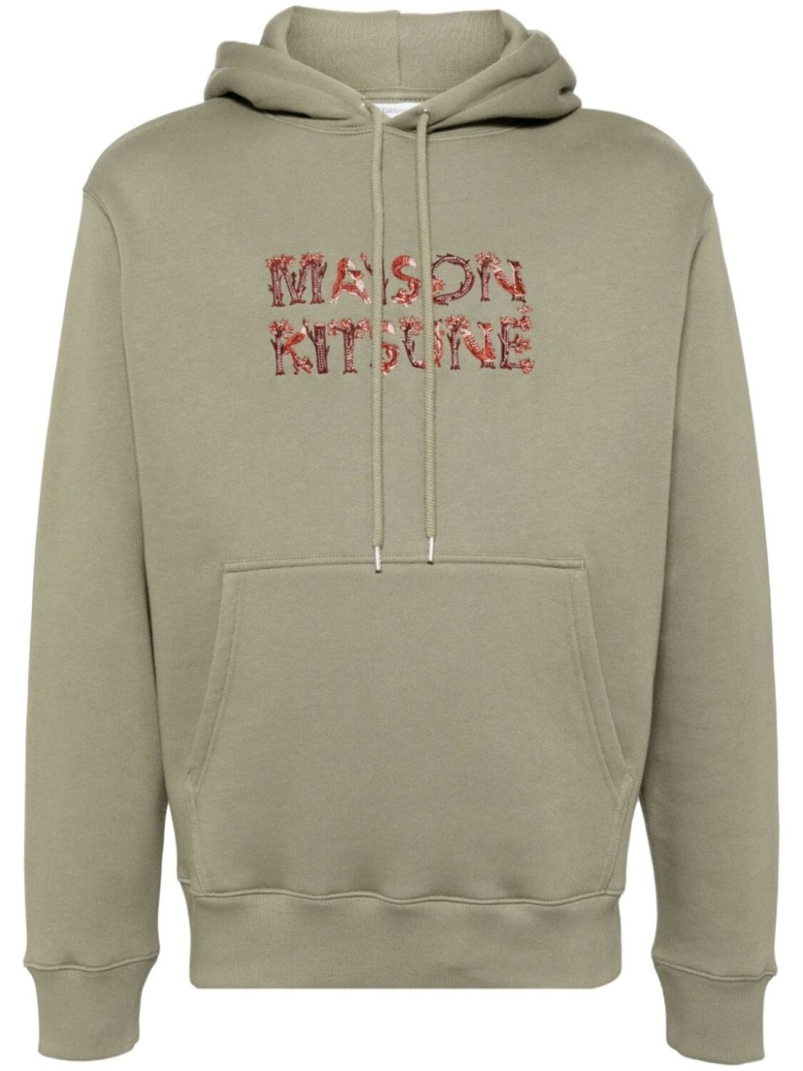 

Maison Kitsuné худи Woodland Alphabet, зеленый