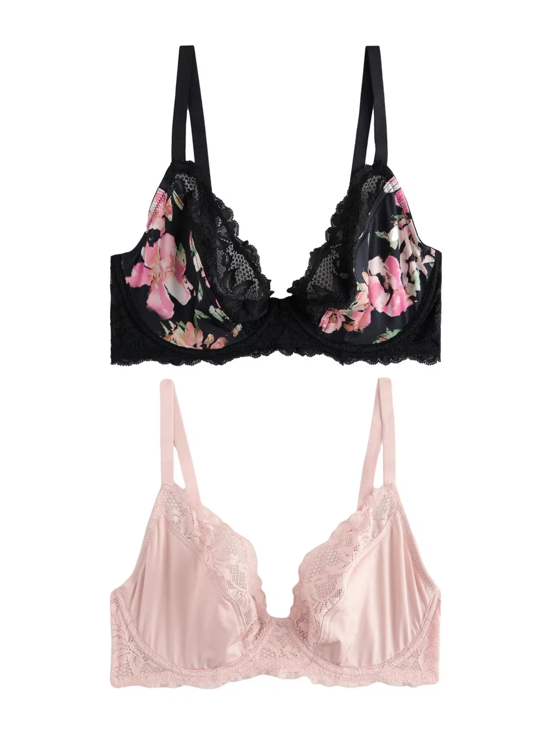 Классический бюстгальтер Next, Dusky Pink/Dark Pink/Black
