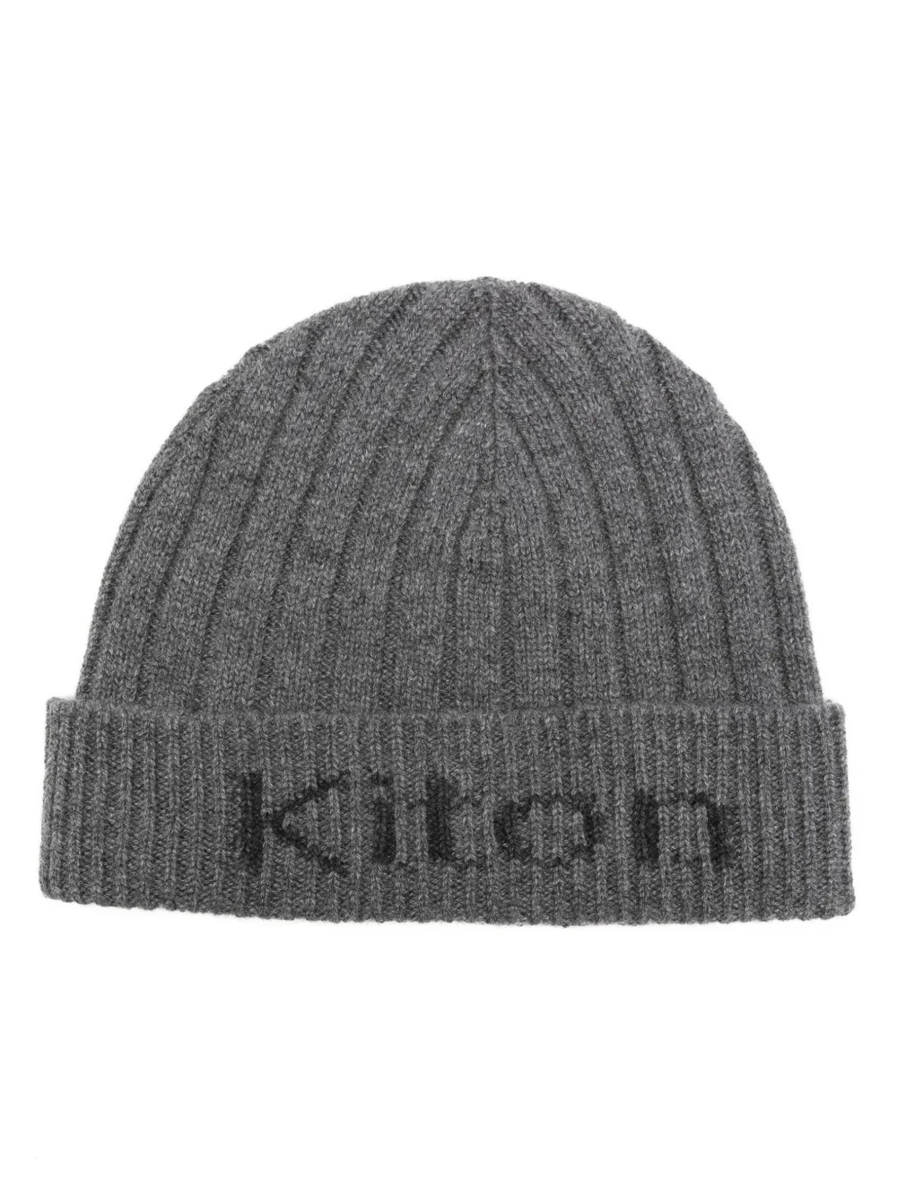 

Кашемировая шапка бини с логотипом Kiton, серый