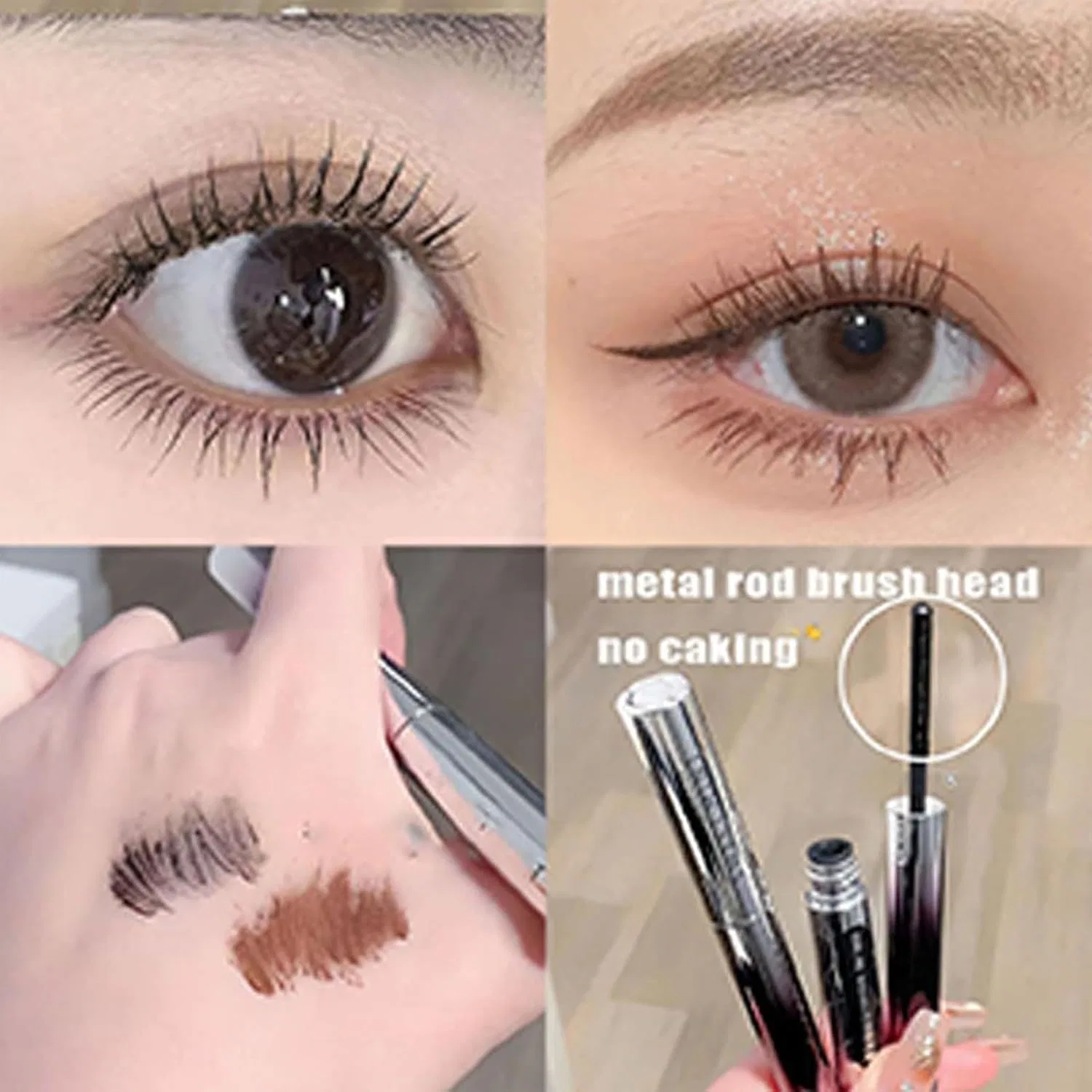 Тушь для ресниц водостойкая удлиняющая No Brand, 1 шт., 20 г, черная — фото 4