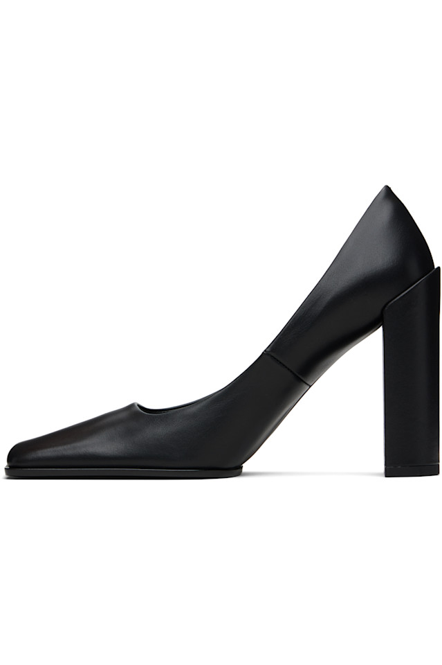 Alaïa Черные блестящие туфли на каблуке 90 см из телячьей кожи — фото 3