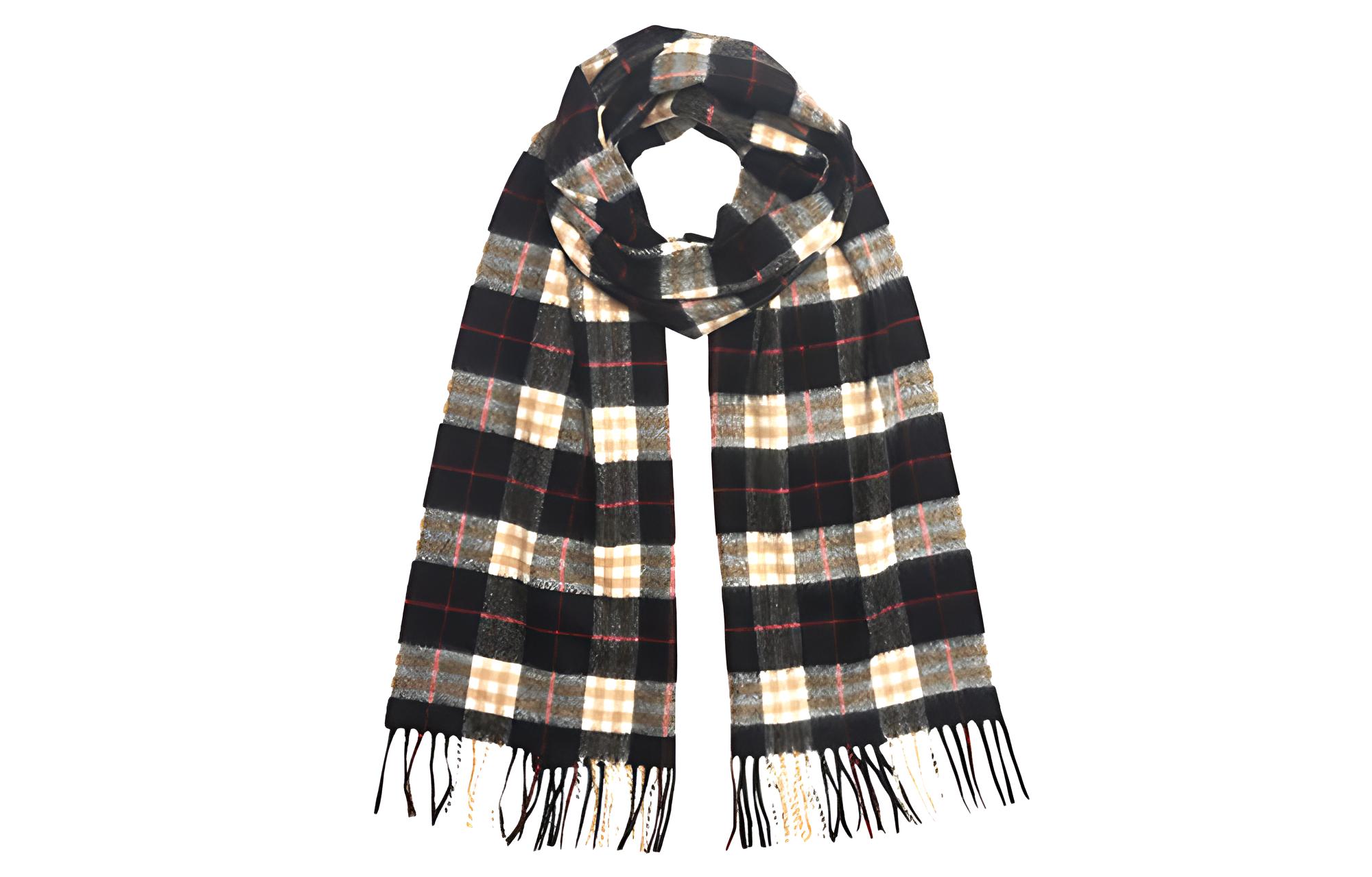 

Burberry Вязаный шарф унисекс черный