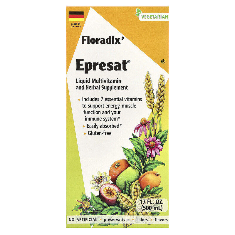 

Floradix, Floradix, Epresat, жидкая растительная добавка, 500 мл (17 жидк. унц.)