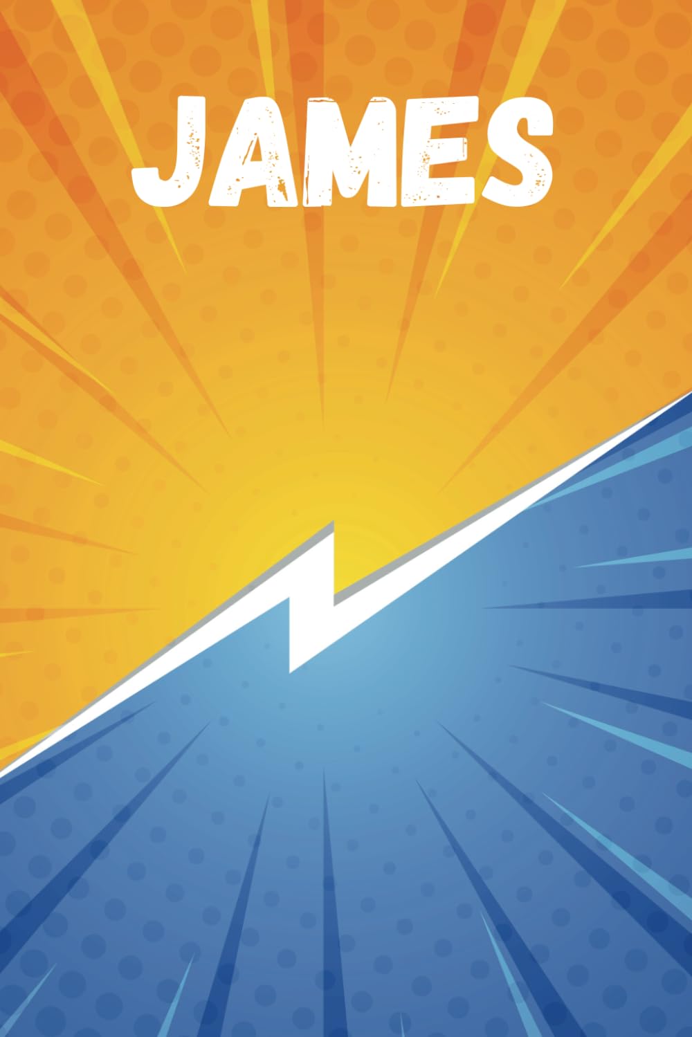 

Personalized Superhero Notebook - James's Epic Adventure Journal: 6"x9" Lined Note book for school with 120 Pages, Custom Name Cover for Kids