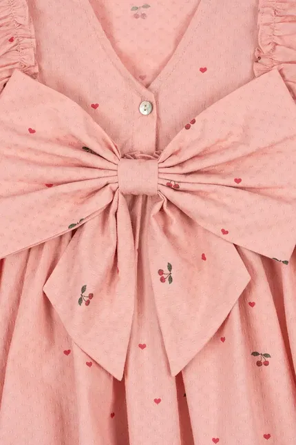 Платье с воланами EVIA FRILL DRESS Konges Sløjd, розовый — фото 4