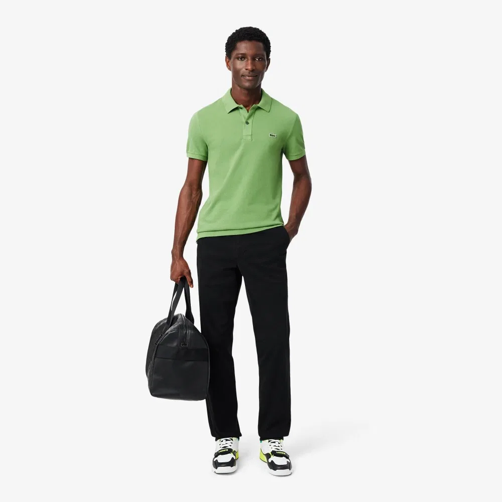 Мужские чиносы прямого кроя чёрные от Lacoste