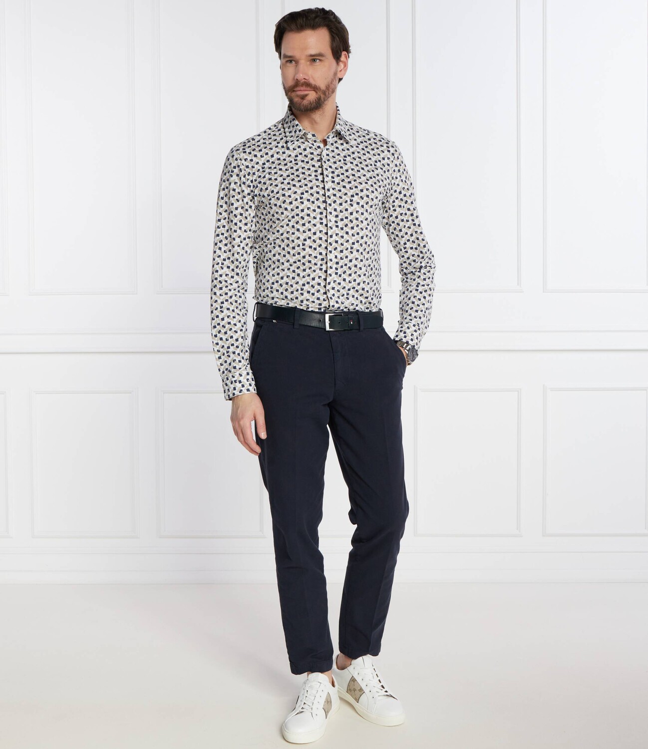 Рубашка BOSS BLACK P-ROAN-kent-C1-233 Slim Fit, разноцветный — фото 2
