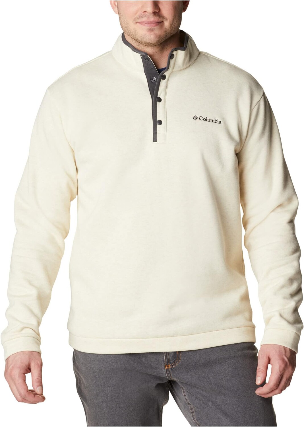 

Толстовка Columbia Hart Mountain1/2 Snap, цвет Oatmeal Heather