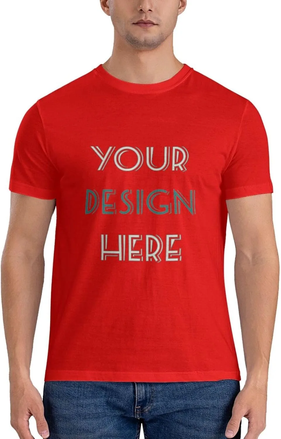 

Футболка Customized с принтом спереди и сзади, Cotton, с фото и текстом