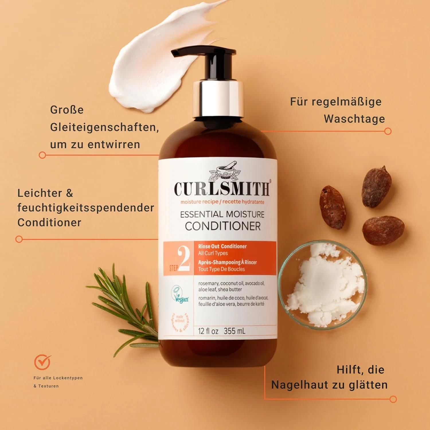 Увлажняющий кондиционер Curlsmith Essential Moisture для кудрявых волос, 89 мл Curlsmith — фото 3