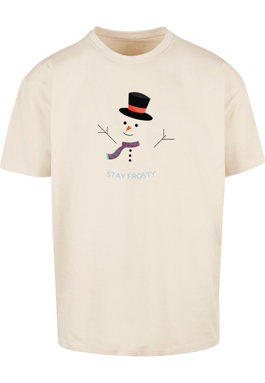 

Классическая футболка Merchcode Shirt Stay Frosty, песочный