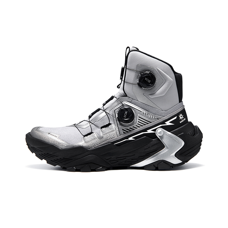 

KAILAS Ян GTX HIGH Мужские альпинистские треккинговые ботинки — титановый сплав серый/чернильно-черный, цвет Titanium Alloy Gray/Ink Black