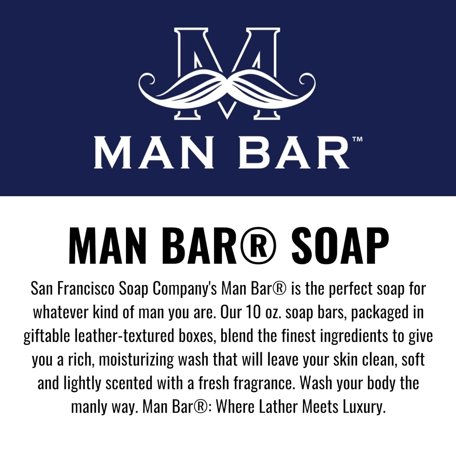 Мужское мыло San Francisco Soap Company Revitalising Man Bar, Exotic Musk & Sandalwood, 283 г San Francisco Soap Company — фото 4
