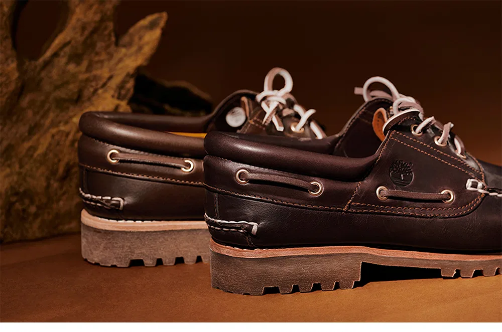 Мужские классические топсайдеры 3 Eye Authentic коричневые от Timberland — фото 3