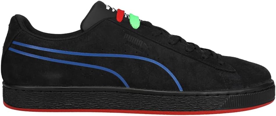 

Мужские замшевые кроссовки PUMA Hypnotic на шнуровке, повседневные - черные