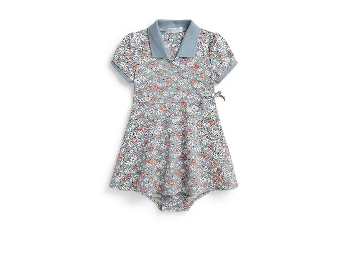 Платье с цветочным принтом Floral Mesh Faux-Wrap Dress & Bloomer Polo Ralph Lauren Kids, Lydston Floral