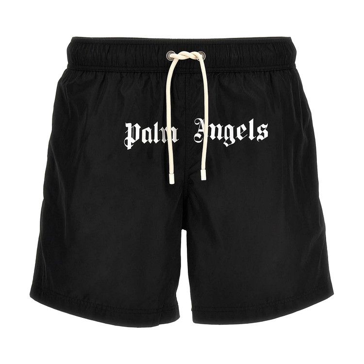 

Шорты для плавания Palm Angels Classic Logo Swimshorts, Black/White