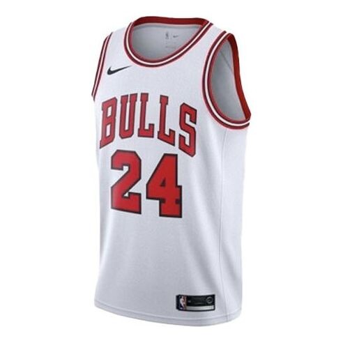 

Спортивная футболка men's sw fan edition chicago bulls markkanen no. 24 sports basketball jersey/vest jersey white Nike, белый
