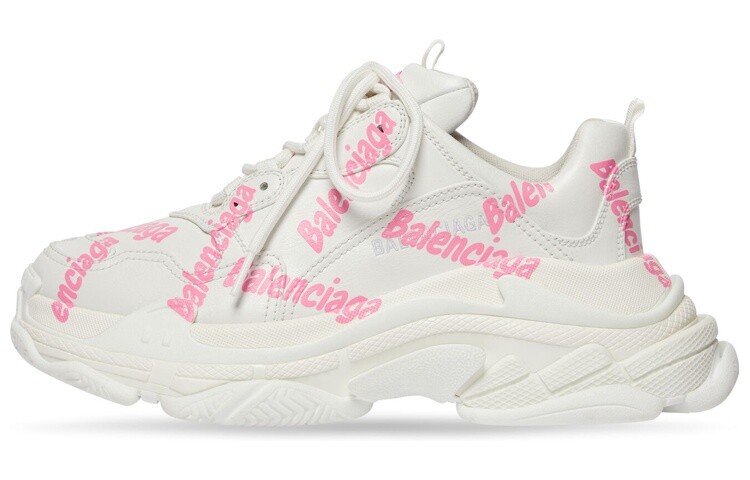 

Кроссовки Balenciaga Women's Triple S 'Logotype - White Pink'