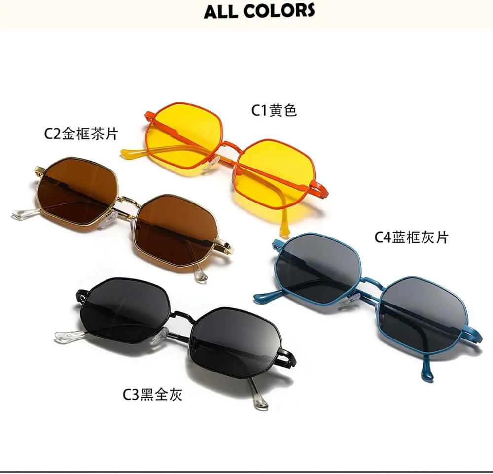 

Солнцезащитные очки женские в стиле панк, мужские солнцезащитные очки в маленькой оправе, для активного отдыха, мужские солнцезащитные очки HVTVTLA, Red Yellow