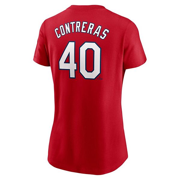 Женская футболка Wilson Contreras St Louis Cardinals с именем и номером Nike — фото 4