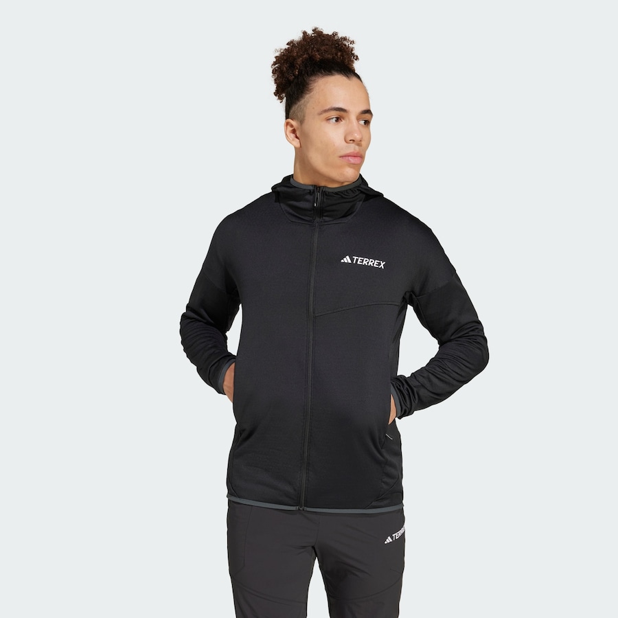 Спортивная флисовая куртка ADIDAS TERREX Xperior, черный — фото 2