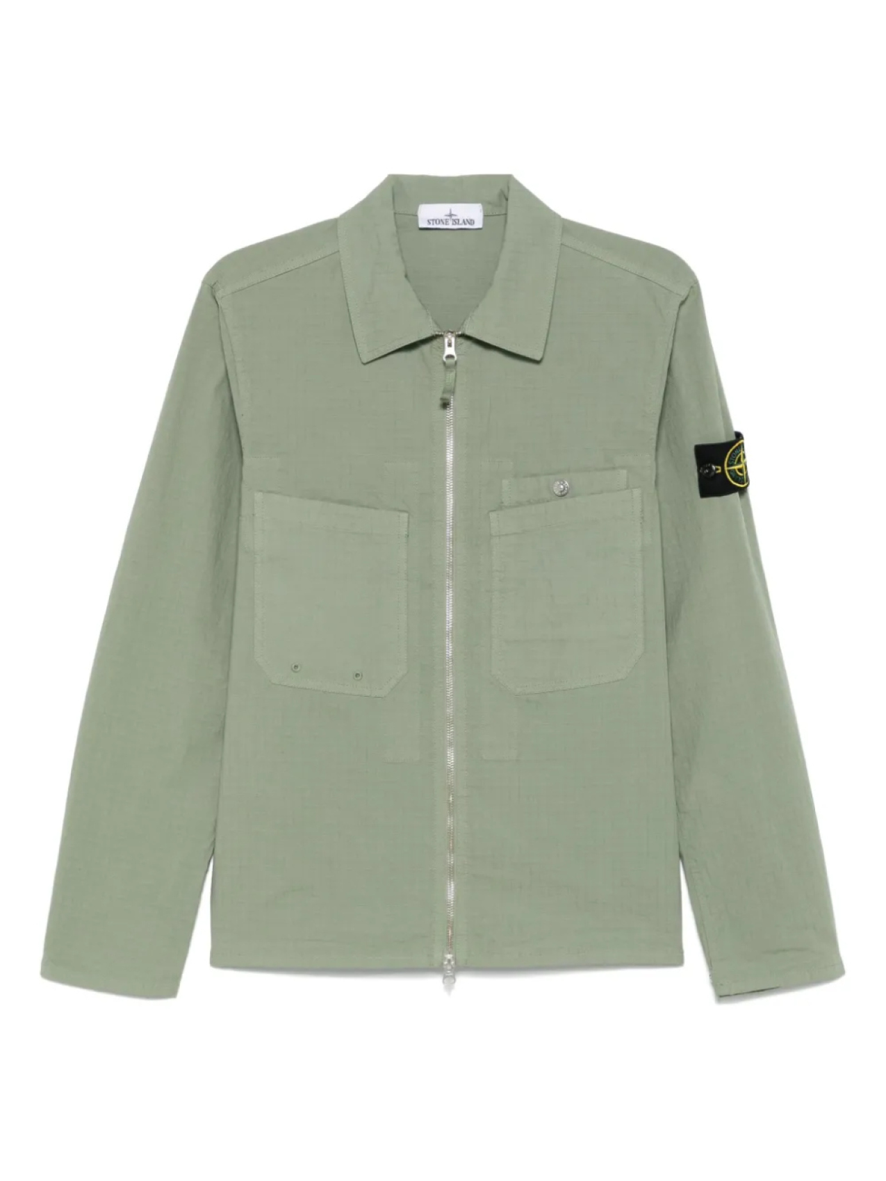 

Куртка-рубашка с нашивкой Compass Stone Island, зеленый